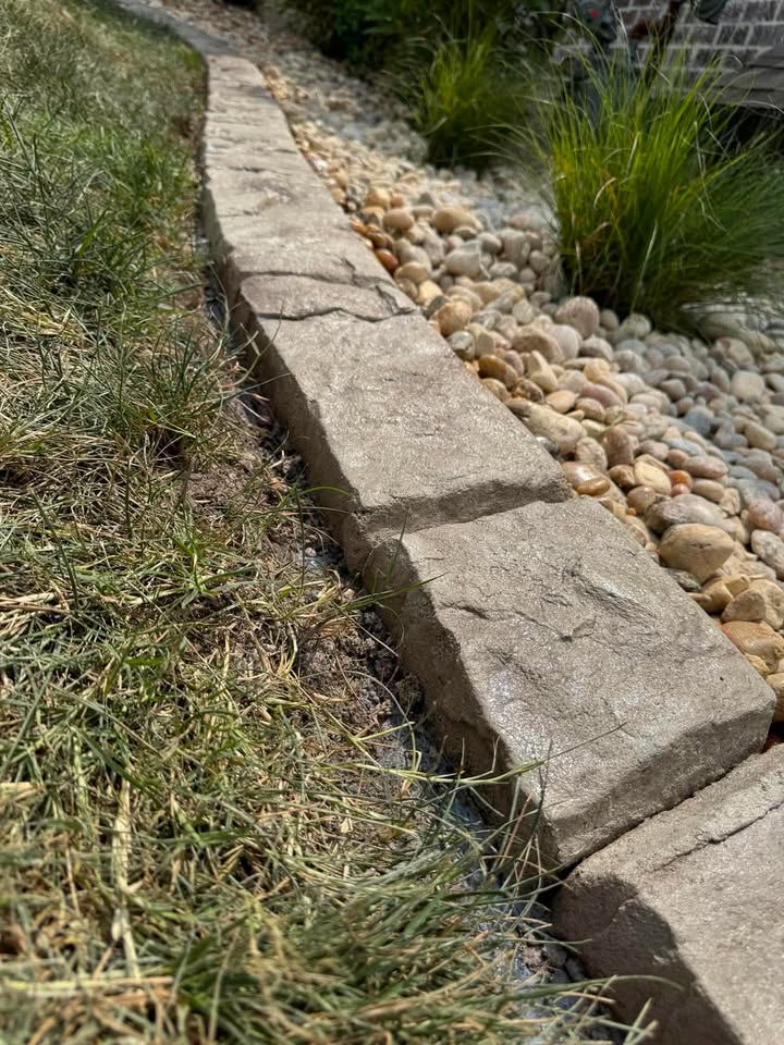 Boise Stone stamped concrete curbing pattern