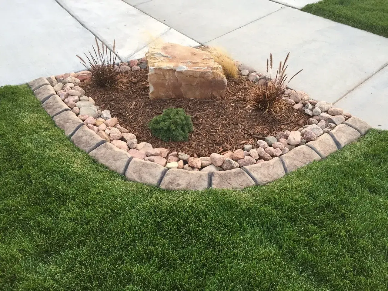 Boise Stone stamped concrete curbing pattern