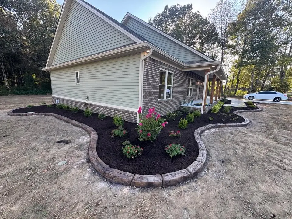 Stamped concrete curbing detail
