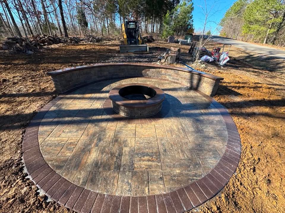 Custom paver walkway installation